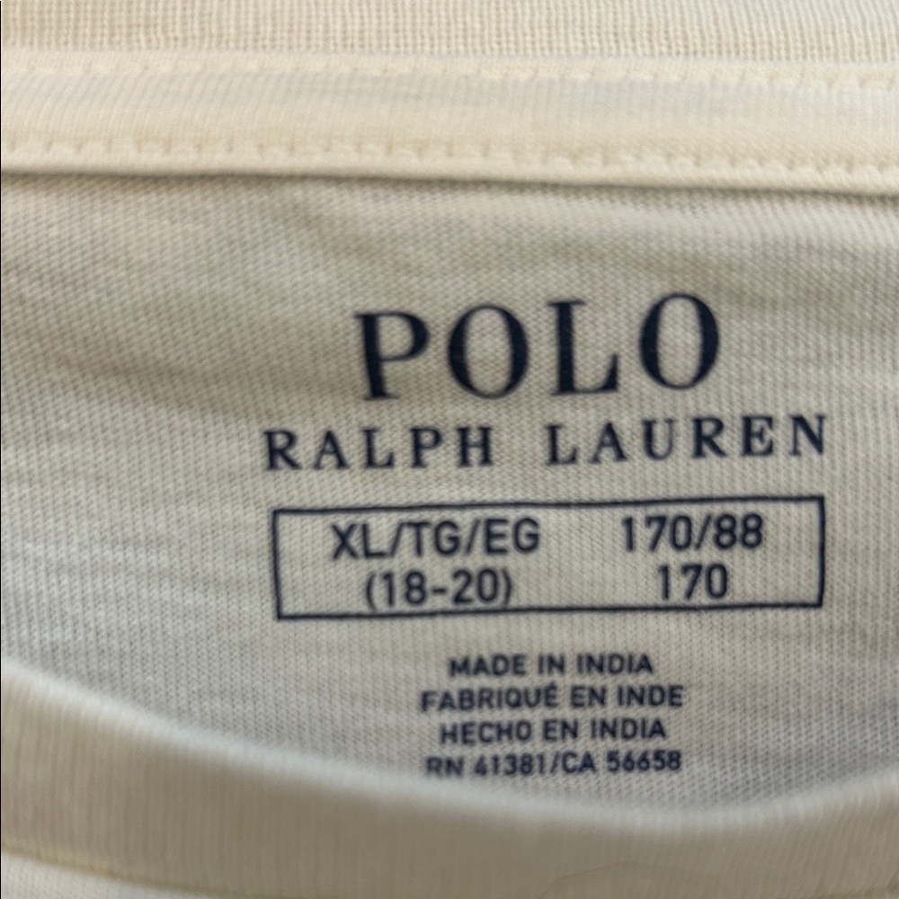 Polo by Ralph Lauren Cream Tee meet Polo bear - Picture 2 of 3